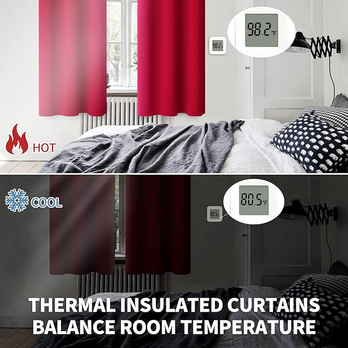 BGment Christmas Room Darkening Curtains 84 Inches Long - Image 4