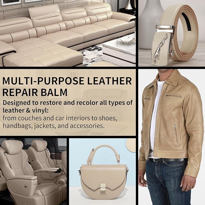 Leather Recoloring Balm and Leather Repair Kit - Image 5