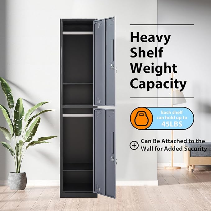 Metal Locker with 2 Doors - Image 6