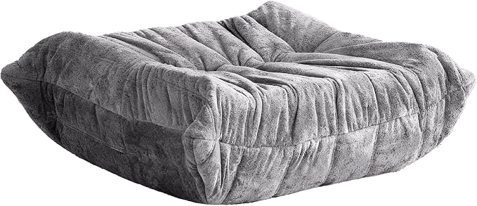 Bean Bag Ottoman, Memory Foam Lazy Bean Bag Sofa, Fireside Chair Foot Rest by Cansunna