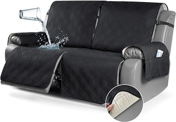 TAOCOCO 100% Waterproof Oversized Loveseat Recliner Cover, Non Slip Split Couch by TAOCOCO