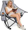 Suteck Oversized Rocking Camping Chair, Thick Padded Folding Rocking Chair by Suteck