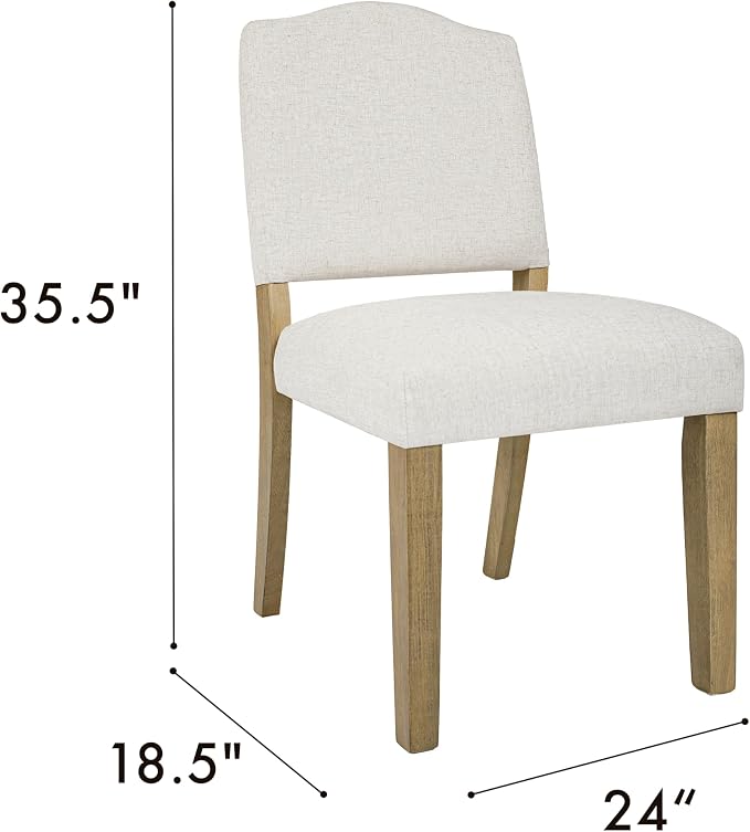 HomePop Open Back Upholstered Dining Chair - Image 3
