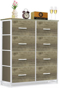 8-Drawer Dresser for Bedroom, Anti-Tip Tall Storage Organizer Chest of Drawers by SageNest