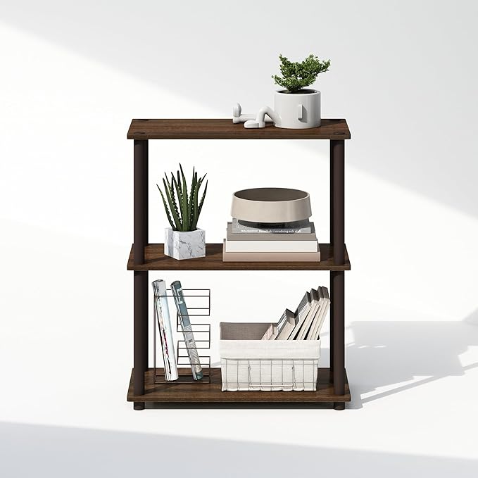 Furinno Turn-N-Tube Book Shelf, 3-Tier Bookshelf, Bookcase - Image 5