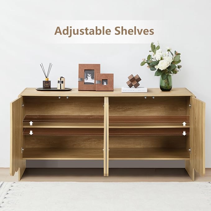 ORRD Sideboard Buffet Cabinet, Accent Storage Cabinets - Image 6