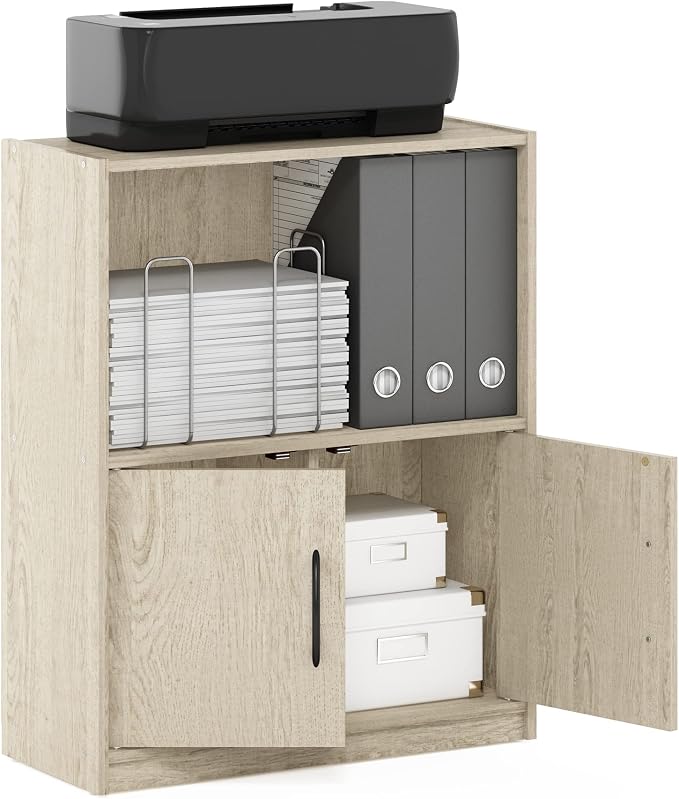 Furinno GRUEN Book Shelf, 2-Tier Small Bookshelf, Bookcase by Furinno-FitsYourSpaceFitsYourBudget