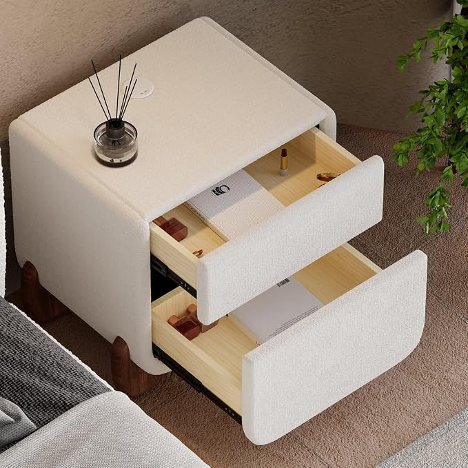 homary Smart Boucle Nightstand - Image 4