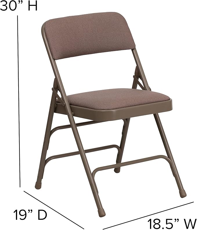 Flash Furniture 2 Pack HERCULES Series Curved Triple Braced & Double Hinged - Image 3