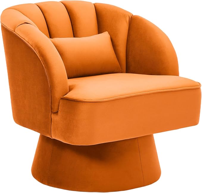 Garvee Ultra-Plush Swivel Accent Chair, 360° Barrel Lounge Chair by Garvee