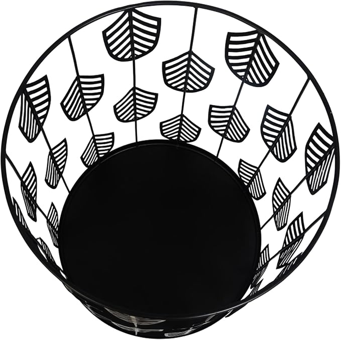 Homebeez Nesting End Tables Set of 2, Round Black Side Table - Image 7