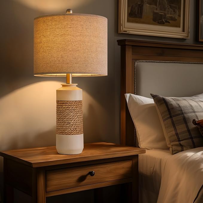 OYEARS 23.75" Bedside Table Lamps Set of 2 - Image 6