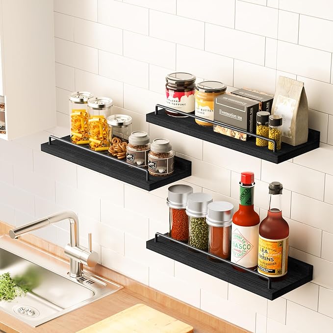 RYOFOBETTO Floating Shelves for Wall Decor Bathroom Shelves Over Toilet - Image 6