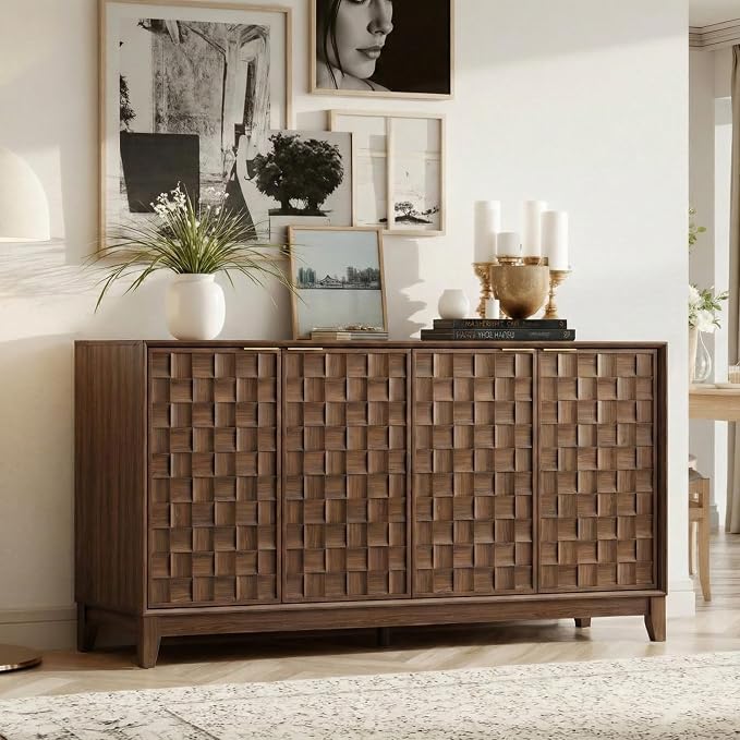 COLAMY 60" Sideboard Buffet Cabinet by COLAMYHOME