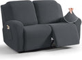 TAOCOCO Recliner Loveseat Slipcover, 6 Pieces Dual Recliner Sofa Covers by TAOCOCO
