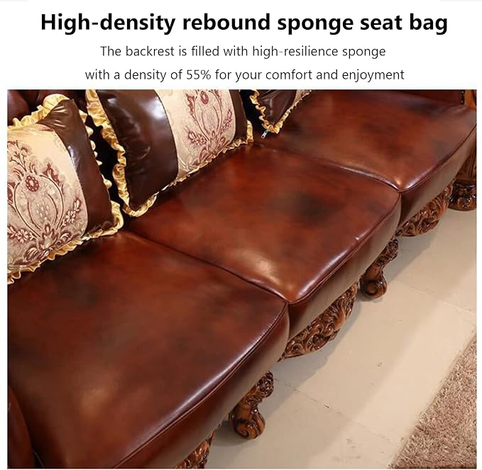 European-Style Luxury Sofa, Solid Wood Sofa - Image 5
