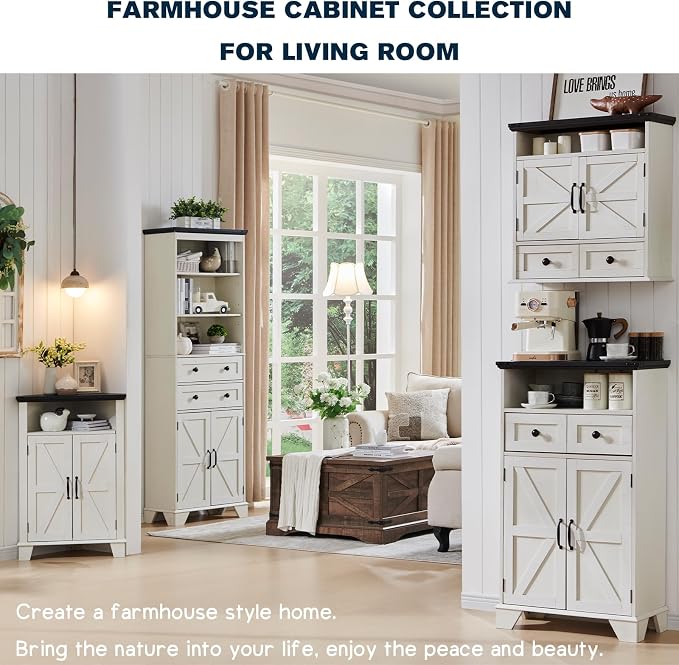 ACCOHOHO Bathroom Wall Cabinet, Farmhouse 24" Wide Medicine Cabinet - Image 8