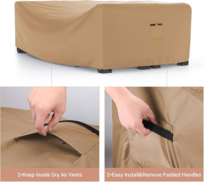 Mrrihand Heavy Duty Patio Furniture Covers, Outdoor Furniture Covers Waterproof - Image 3