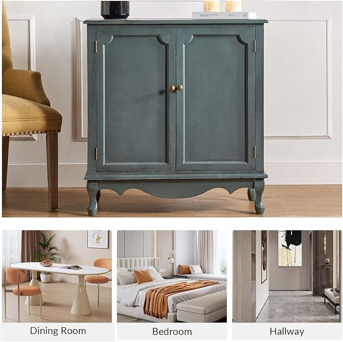 HULALA HOME Antique Accent Cabinet - Image 7