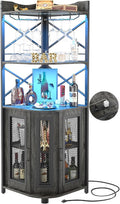 Aheaplus Corner Bar Cabinet by Aheaplus