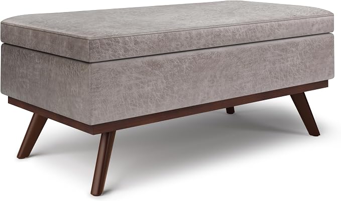 SIMPLIHOME Owen Lift Top Coffee Table Storage Ottoman - Image 4