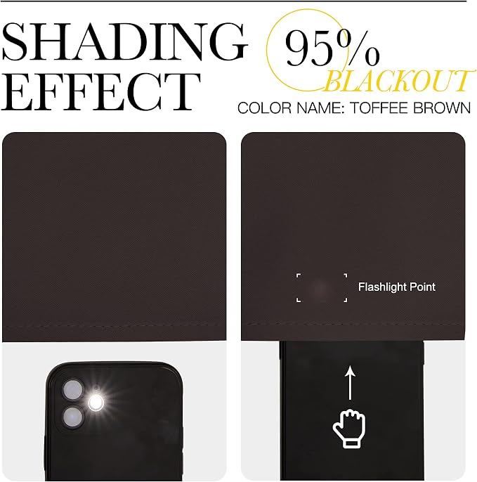 NICETOWN Blackout Curtain Panels 45 inches Long - Image 5