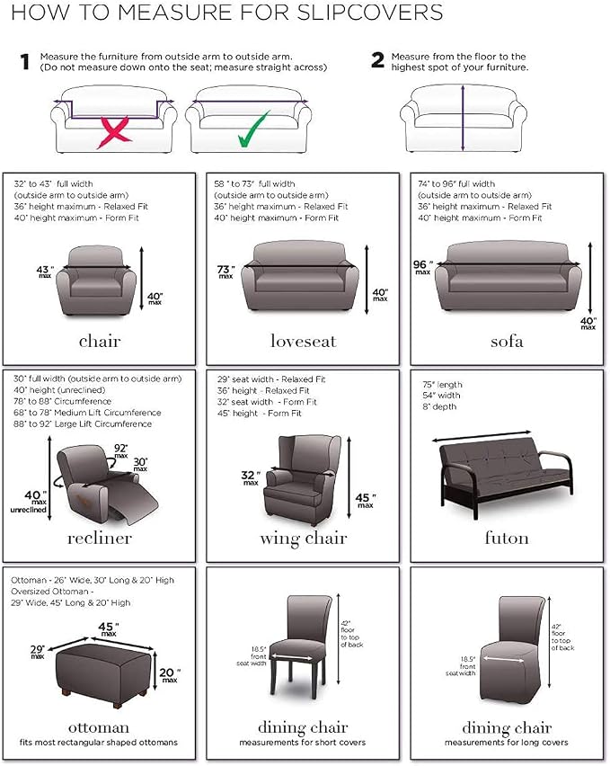SureFit Duck Cotton Solid Dining Chair Slipcover - Image 7
