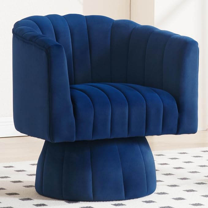 Swivel Accent Barrel Chair by YUUIJOAA