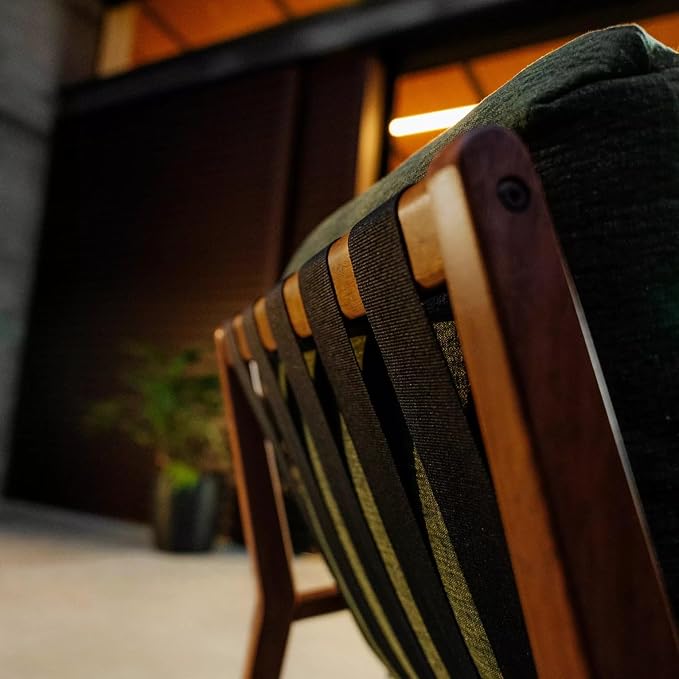 Grain Wood Furniture Solid Wood Mid Century Lounge Chair - Image 4