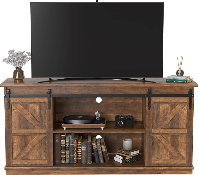 JUMMICO TV Stand for 65 Inch TV, Entertainment Center by JUMMICO