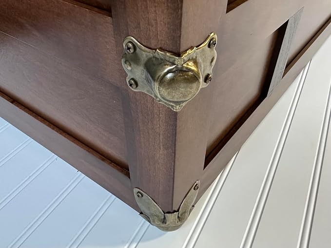 Steamer Trunk Hope Chest for Blankets, Amish Hand-Crafted in USA Maple - Image 5