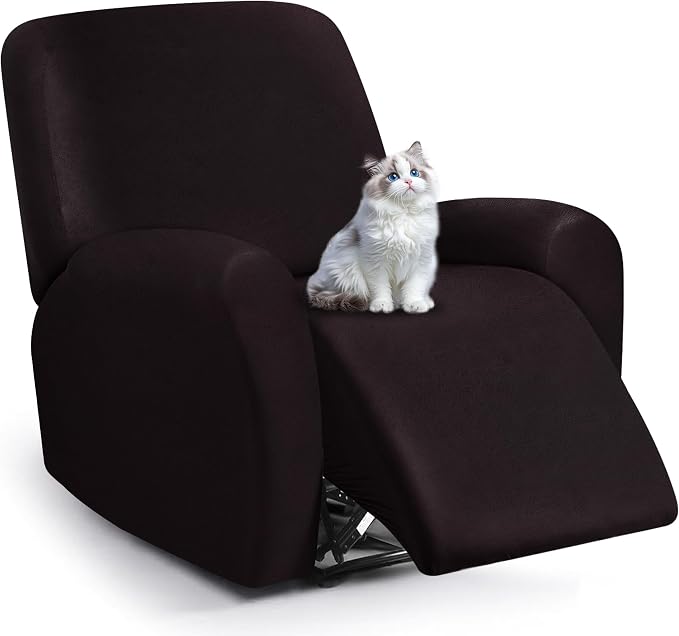 ANARACHON Leather Look Recliner Chair Covers, 4-Pieces Stretch Recliner Cover by ANARACHON