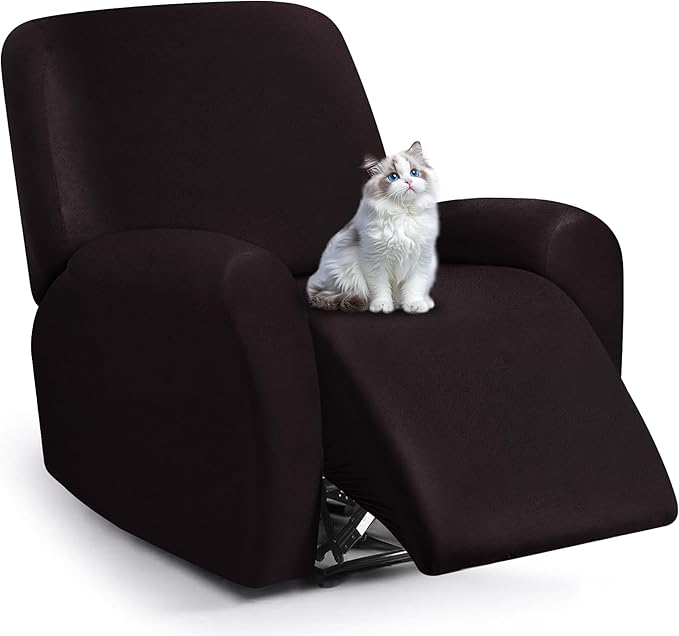 ANARACHON Leather Look Recliner Chair Covers, 4-Pieces Stretch Recliner Cover by ANARACHON