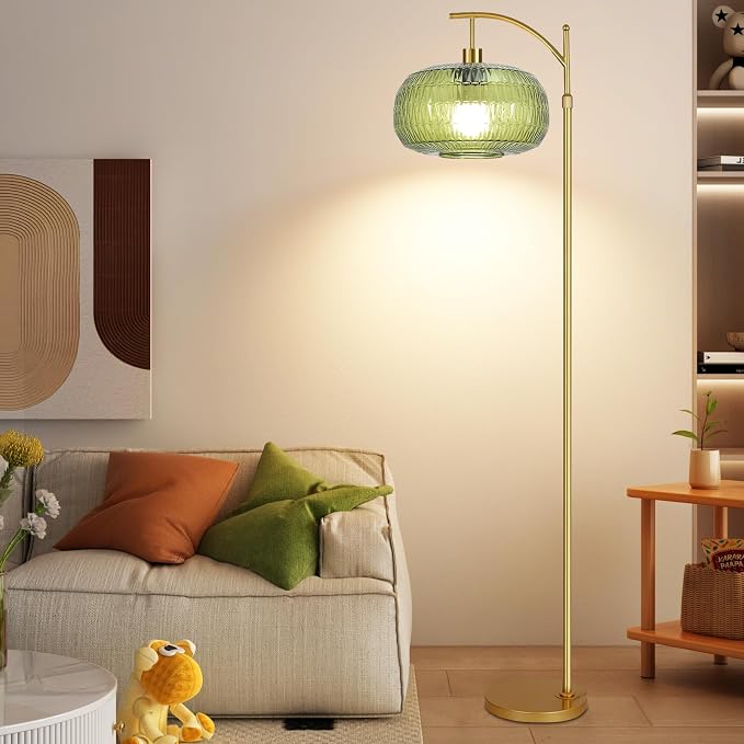 QIYIZM Glass Floor Lamp for Living Room - Image 8