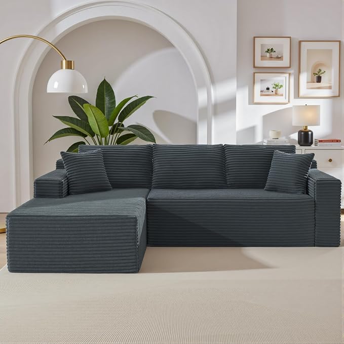 105 Inch Cloud Sectional Couch, Modern Modular Sectional Sofa by HANXIN