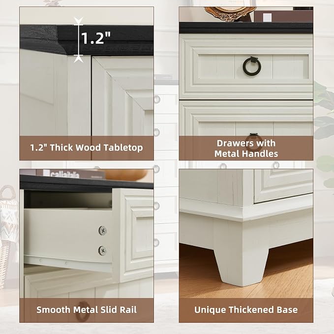 Joaxswe Farmhouse 6 Drawer Dresser - Image 5