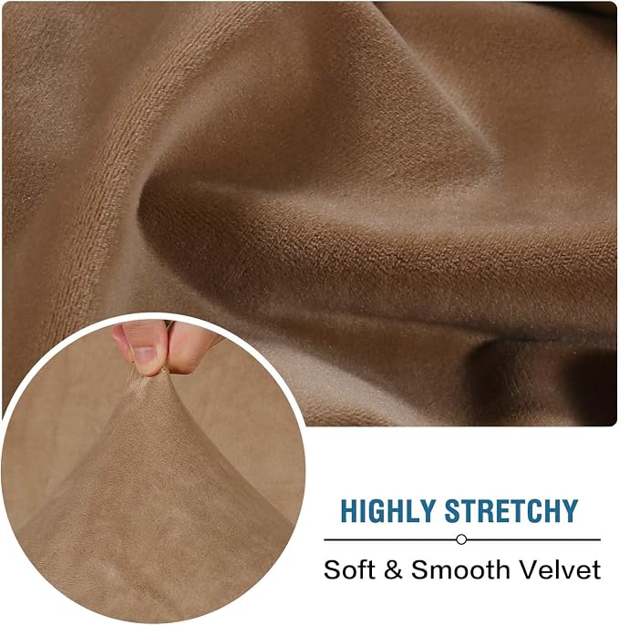 H.VERSAILTEX Velvet Stretch Individual Chaise Cover Sectional Couch Covers - Image 5