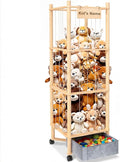 Stuffed Animal Storage with Toys Tray, 57In Large Wooden Stuffy Plushies by Unknown