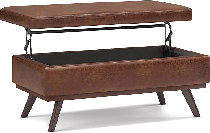 SIMPLIHOME Owen Lift Top Coffee Table Storage Ottoman by SimpliHome