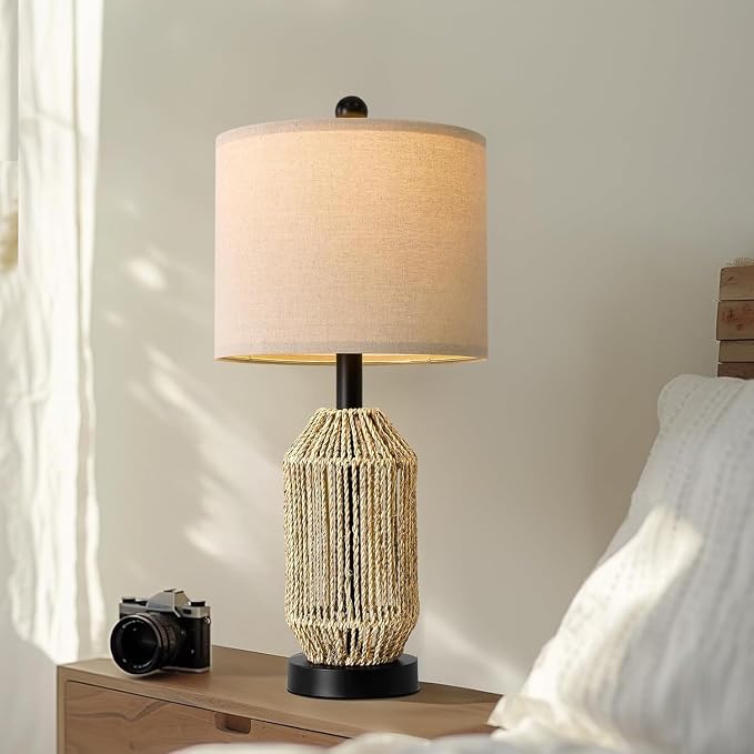 OYEARS 21" Boho Table Lamps Set of 2 - Image 3