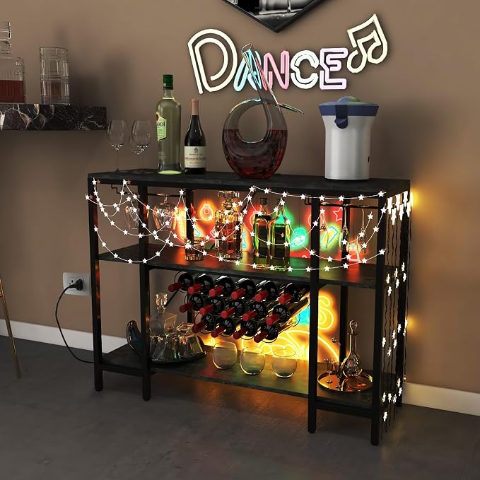 Giantex Wine Rack Freestanding Floor, Bar Cabinet - Image 9