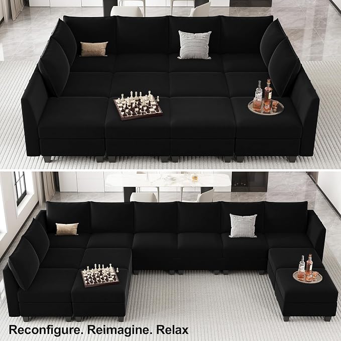 Belffin Oversized Modular Sectional Couch Sleeper Sofa - Image 5