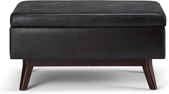 SIMPLIHOME Owen Coffee Table Storage Ottoman - Image 5