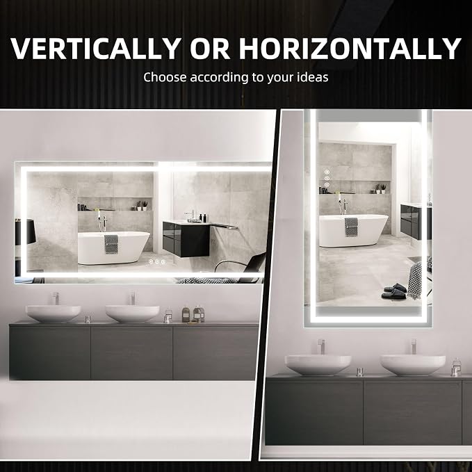 84" L x 32" W LED Bathroom Mirror - Image 6