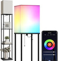SUNMORY Floor Lamp with Shelves, Smart APP Control Standing Lamps with RGB Bulb by SUNMORY