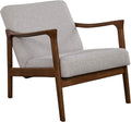 Alpine Furniture Zephyr Mid-Century Retro Accent Lounge Chair Wooden Arm by AlpineFurniture