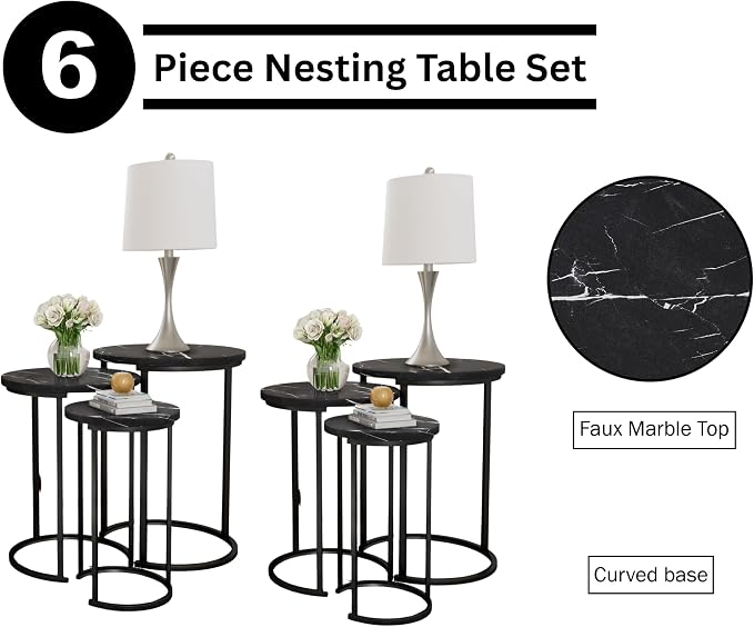 Lavish Home Nesting Tables - Image 3