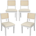 Westice Rattan Dining Chairs Set of 4, Farmhouse Natural Dining Room Chairs by ChairsforHomeLivingRoom