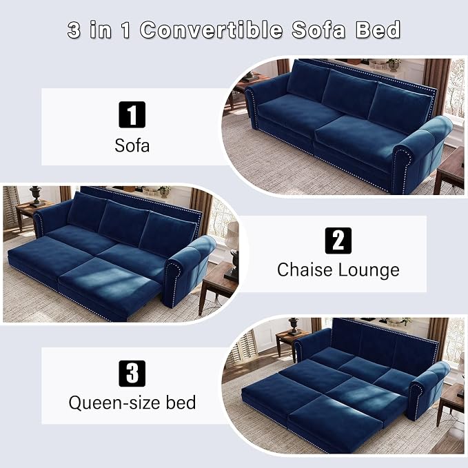 93.7" King Size Sofa Sleeper - Image 6