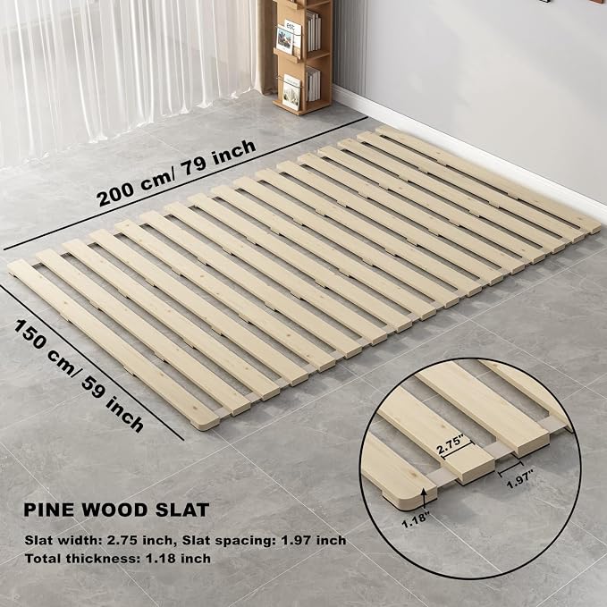 Floor Bed Frame Japanese Futon Tatami Mat Breathable and Moisture-Proof - Image 5